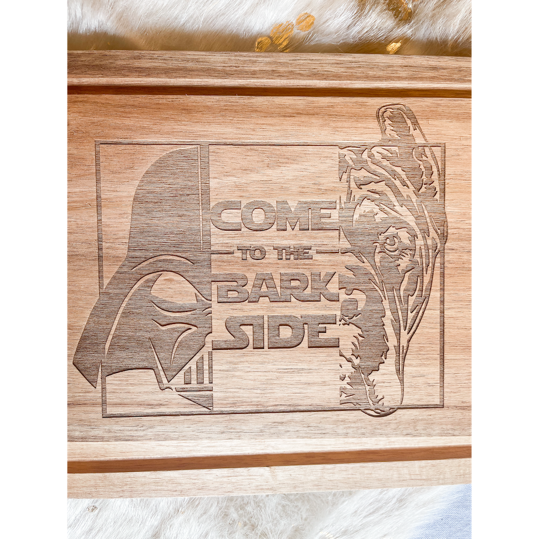 Split PAWsonality - The Dark Side Charcuterie Board