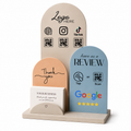 Business Growth Station | Personalized NFC & QR Review Display with Business Card Holder