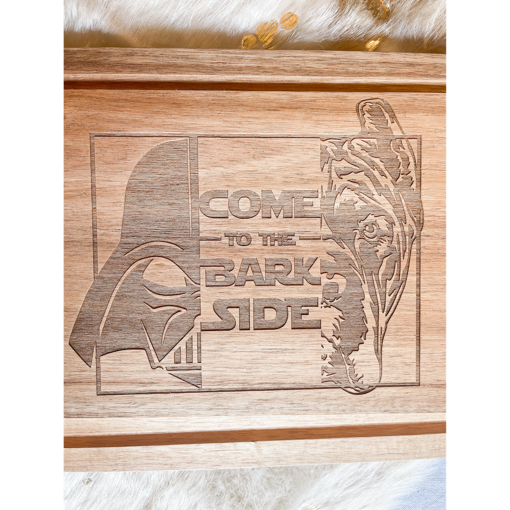 Split PAWsonality - The Dark Side Charcuterie Board